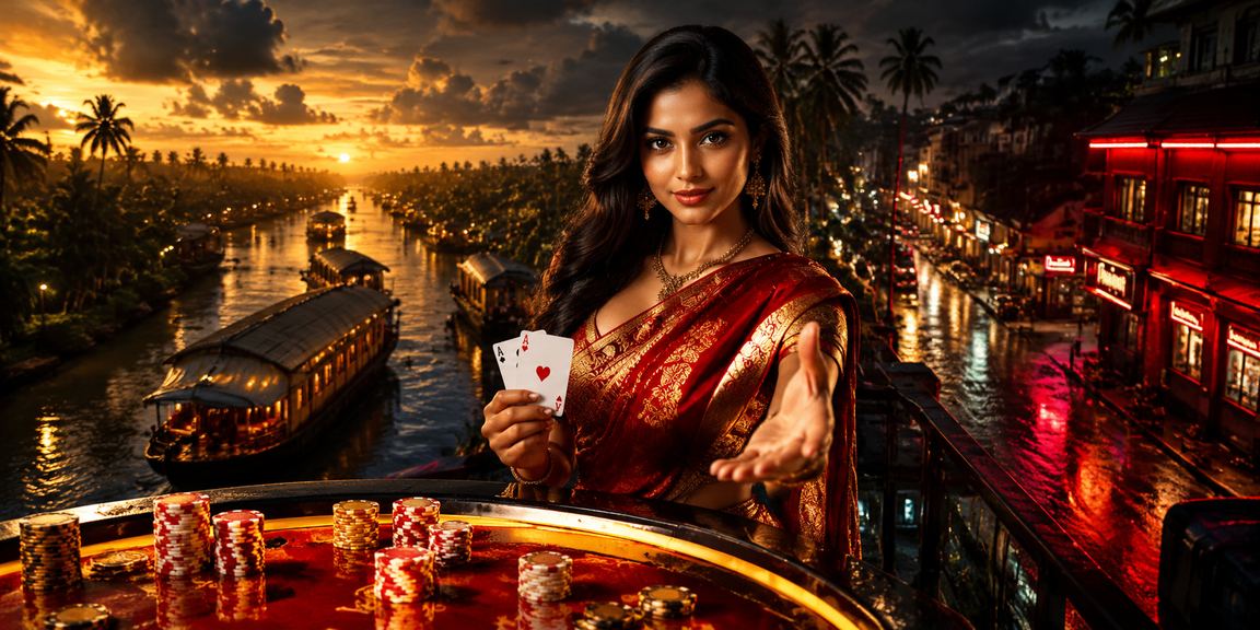 Poker game interface by Kerala backwaters