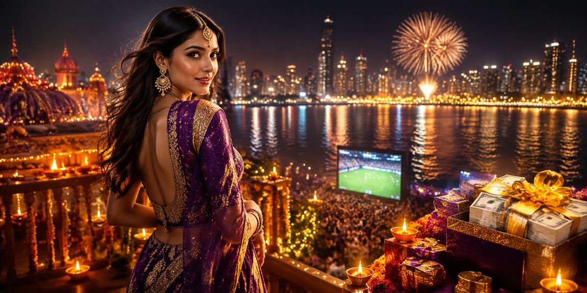 Mumbai player enjoying casino and lottery games during Diwali